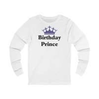 Birthday Prince Crown Long Sleeve T-Shirt