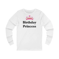 Birthday Princess Crown Long Sleeve T-Shirt