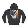 Black And White Tuxedo Cat Watercolour Hoodie
