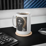 Black Jesus And Crown of Thorns Watercolour Painting Portrait Coffee Mug