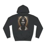 Black Jesus And Crown of Thorns Watercolour Painting Portrait Hoodie