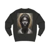 Black Jesus And Crown of Thorns Watercolour Painting Portrait Sweatshirt
