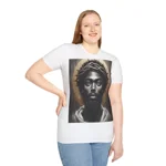 Black Jesus And Crown of Thorns Watercolour Painting Portrait T-Shirt