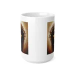 Black Jesus And Holy Crown Of Thorns Portrait Coffee Mug
