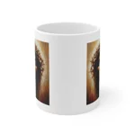 Black Jesus And Holy Crown Of Thorns Portrait Coffee Mug
