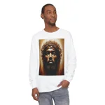 Black Jesus And Holy Crown Of Thorns Portrait Long Sleeve T-Shirt