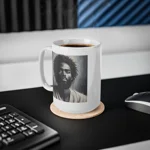 Black Jesus Watercolour Painting Portrait Coffee Mug