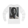 Black Jesus Watercolour Painting Portrait Long Sleeve T-Shirt
