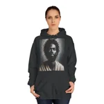 Black Jesus Watercolour Painting Portrait Hoodie