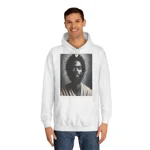 Black Jesus Watercolour Painting Portrait Hoodie