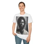 Black Jesus Watercolour Painting Portrait T-Shirt