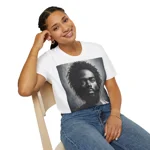 Black Jesus Watercolour Painting Portrait T-Shirt