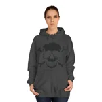 Black Skull and Crossbones Distressed Hoodie