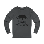 Black Skull and Cross Bones Distressed Long Sleeve T-Shirt Black Skull and Cross Bones Distressed Long Sleeve T-Shirt