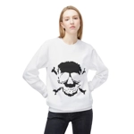 Black Skull and Crossbones Distressed Sweatshirt Black Skull and Crossbones Distressed Sweatshirt