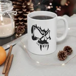 Black Vampire Skull Coffee Mug