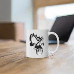 Black Vampire Skull Coffee Mug