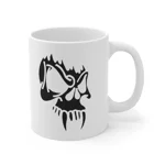 Black Vampire Skull Coffee Mug