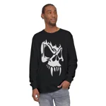 Black Vampire Skull Long Sleeve T-Shirt