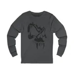 Black Vampire Skull Long Sleeve T-Shirt