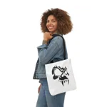 Black Vampire Skull Shoulder Tote Bag