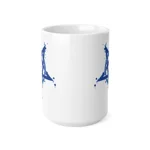 Blue Inverted Spotted Pentagram Coffee Mug