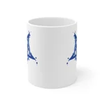 Blue Inverted Spotted Pentagram Coffee Mug
