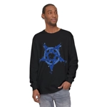 Blue Inverted Spotted Pentagram Long Sleeve T-Shirt Blue Inverted Spotted Pentagram Long Sleeve T-Shirt