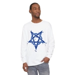 Blue Inverted Spotted Pentagram Long Sleeve T-Shirt Blue Inverted Spotted Pentagram Long Sleeve T-Shirt
