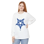 Blue Inverted Spotted Pentagram Long Sleeve T-Shirt Blue Inverted Spotted Pentagram Long Sleeve T-Shirt
