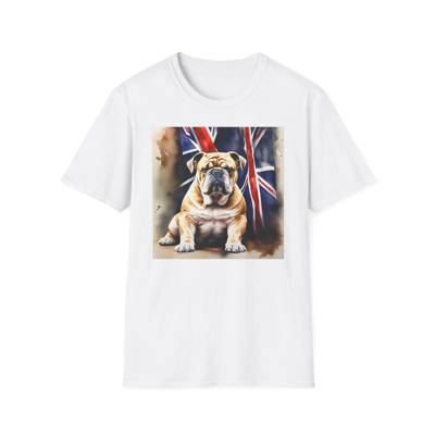 British Bulldog and Union Jack Flag T-Shirt