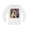 British Bulldog and Union Jack Flag Long Sleeve T-Shirt