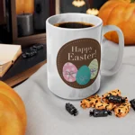 Brown Easter Eggs Happy Easter Coffee Mug