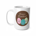 Brown Easter Eggs Happy Easter Coffee Mug