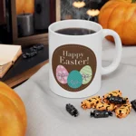 Brown Easter Eggs Happy Easter Coffee Mug