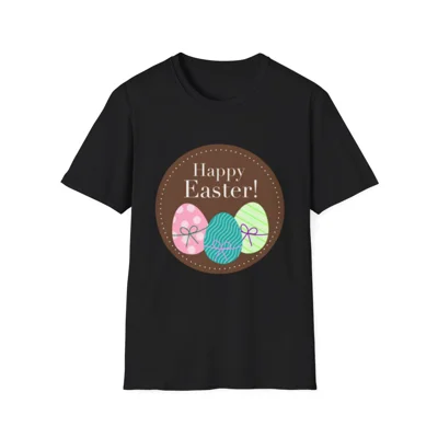 Brown Easter Eggs Happy Easter Cotton T-Shirt