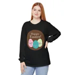 Brown Easter Eggs Happy Easter Long Sleeve T-Shirt