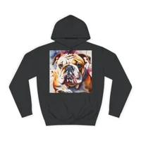 Bulldog Dog Cute Watercolour Hoodie