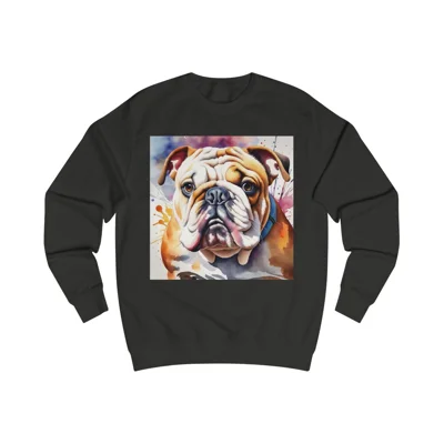 Bulldog Dog Cute Watercolour Sweatshirt
