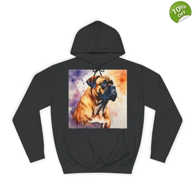 Bullmastiff Dog Cute Watercolour Hoodie
