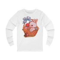 Bunny Rabbit in an Easter Basket Long Sleeve T-Shirt