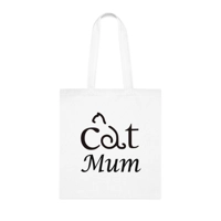 Cat Mum Mother's Day Cotton Shopping Tote Bag