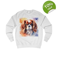 Cavalier King Charles Spaniel Dog Cute Watercolour Sweatshirt