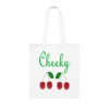 Cheeky Cherries Fruit Cotton Shopping Tote Bag