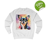 Chihuahua Black Dog Cute Watercolour Sweatshirt