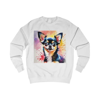 Chihuahua Black Dog Cute Watercolour Sweatshirt