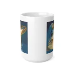 Christmas Angel and Gold Harp Coffee Mug