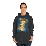 Christmas Angel and Gold Harp Hoodie