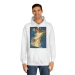 Christmas Angel and Gold Harp Hoodie