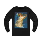 Christmas Angel and Gold Harp Long Sleeve T-Shirt
